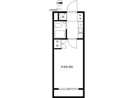 サニーフラット上水(1K/1階)の間取り写真