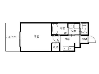 SGB浜町(1K/10階)の間取り写真