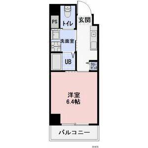 ワイズタワー新栄(1K/2階)の間取り写真