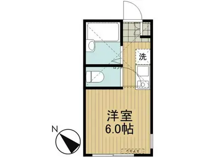 プラウドメゾン上大岡(ワンルーム/2階)の間取り写真