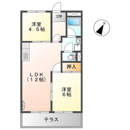 ハイム21(3DK/1階)の間取り写真