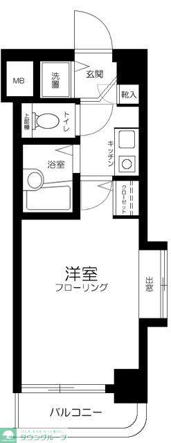 フェニックス下落合(1K/3階)の間取り写真