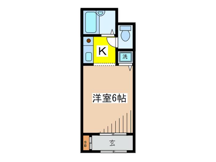 T.I93(1K/1階)の間取り写真