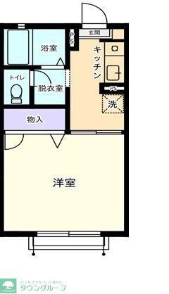カサグランデ本郷(1K/2階)の間取り写真