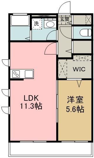 シルトクレーテ(1LDK/1階)の間取り写真