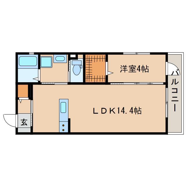 グランドマンションVII(1LDK/1階)の間取り写真