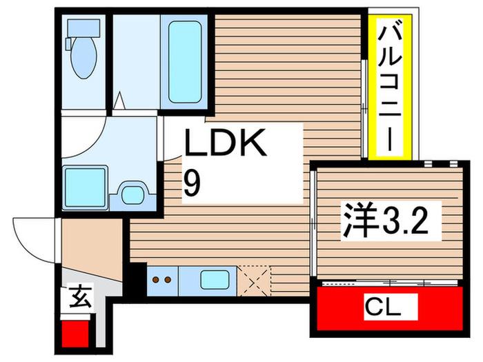 REGALEST 祐光(1LDK/3階)の間取り写真