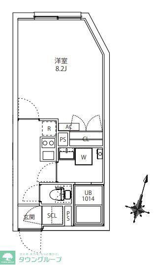 MAXIV CITY板橋区役所前(ワンルーム/2階)の間取り写真