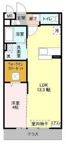 プレミール(1LDK/3階)の間取り写真