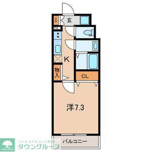 メルディア川口西青木(1K/2階)の間取り写真