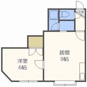 イーストホープ39(1LDK/3階)の間取り写真