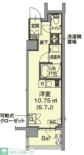 不二美屋III(ワンルーム/4階)の間取り写真
