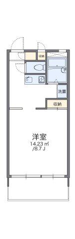 レオパレスAOKI(ワンルーム/2階)の間取り写真