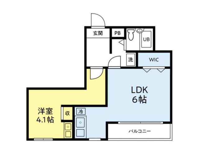 ハイライフ恵比寿(2K/10階)の間取り写真