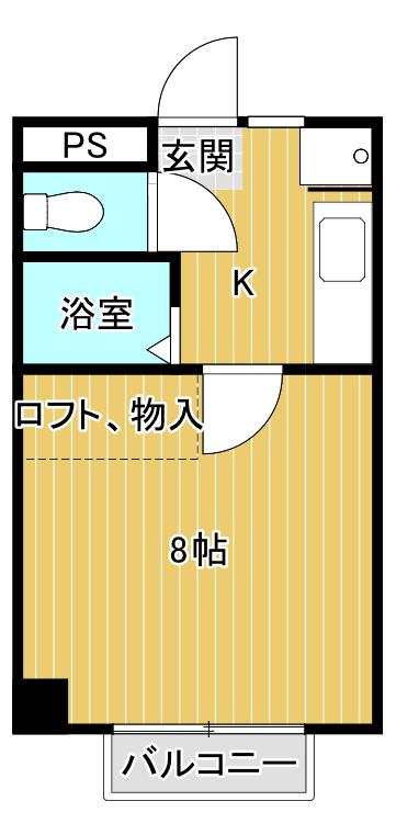 マンションオーベルジュ平田(1K/3階)の間取り写真