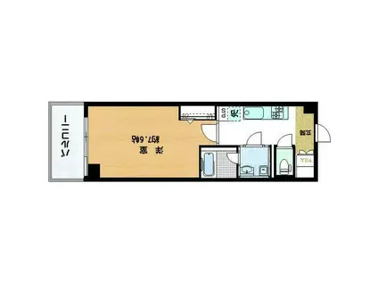 メインステージ亀戸VI(1K/9階)の間取り写真