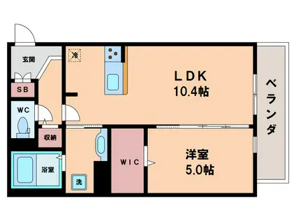 桃谷マンション(1LDK/1階)の間取り写真