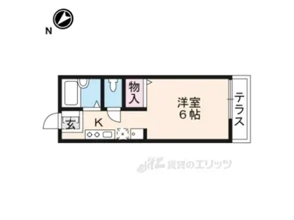 アービーハイツ3(1K/2階)の間取り写真