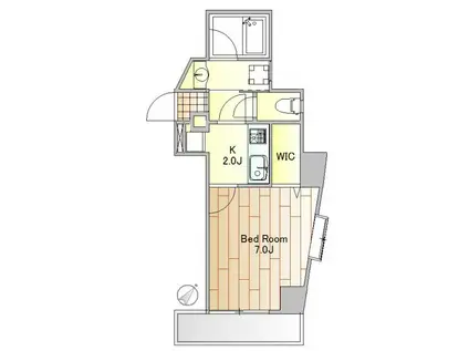 メゾンクラッソ(1K/3階)の間取り写真