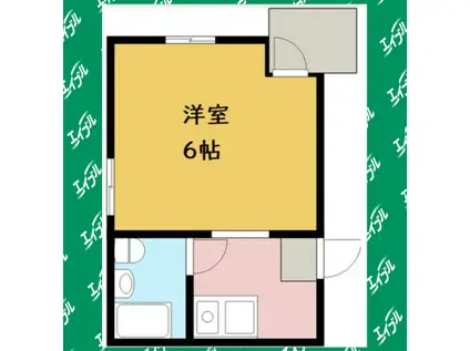 スペース101(1DK/2階)の間取り写真