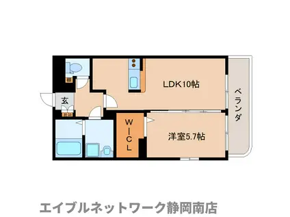 PRELUDE(1LDK/3階)の間取り写真