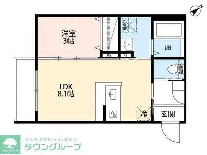 ROBOT HOME 北柏(1LDK/1階)の間取り写真