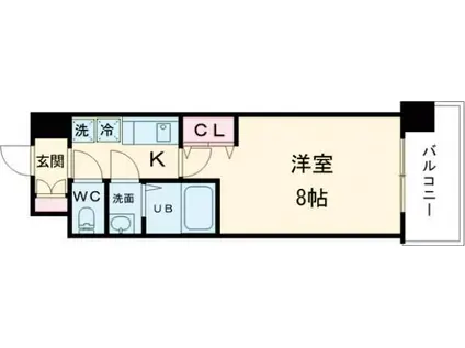 LIVIAZ KOBE SOLEIL(1K/3階)の間取り写真