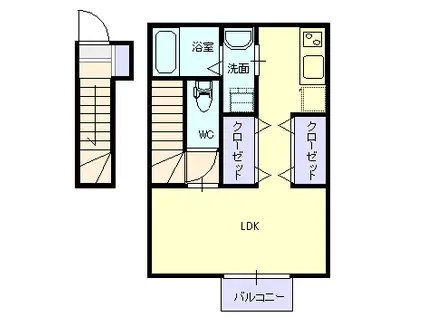 SHIP七日町(ワンルーム/2階)の間取り写真