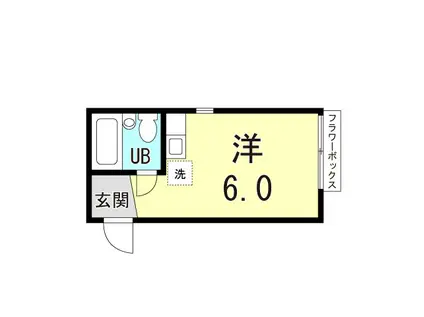 ダイドーメゾン六甲(ワンルーム/3階)の間取り写真