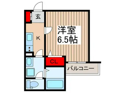 J-MAISON北浦和(1K/1階)の間取り写真