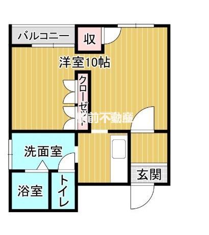 リトリトコート(1DK/3階)の間取り写真