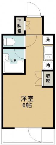 アルプ所沢(1K/10階)の間取り写真