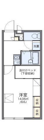 レオパレスセジュール藤(1K/1階)の間取り写真