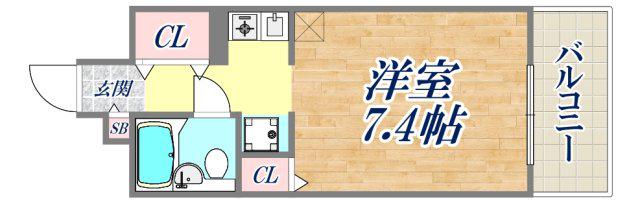 藤和シティコープ本山(ワンルーム/3階)の間取り写真