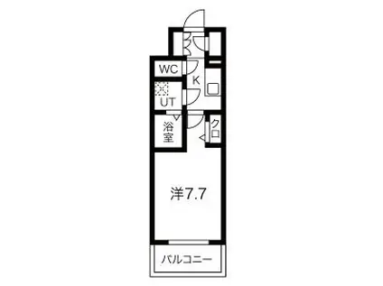 エスリード葵桜通(1K/3階)の間取り写真