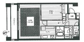 麻布市兵衛町ホームズ(1LDK/3階)の間取り写真