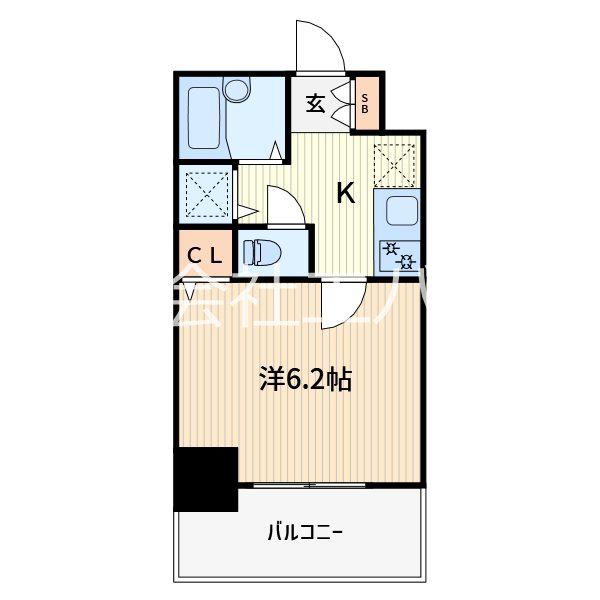 アクシーズタワー川口幸町II(1K/5階)の間取り写真