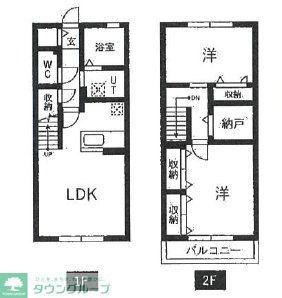 セゾンフローラ(2SLDK/1階)の間取り写真