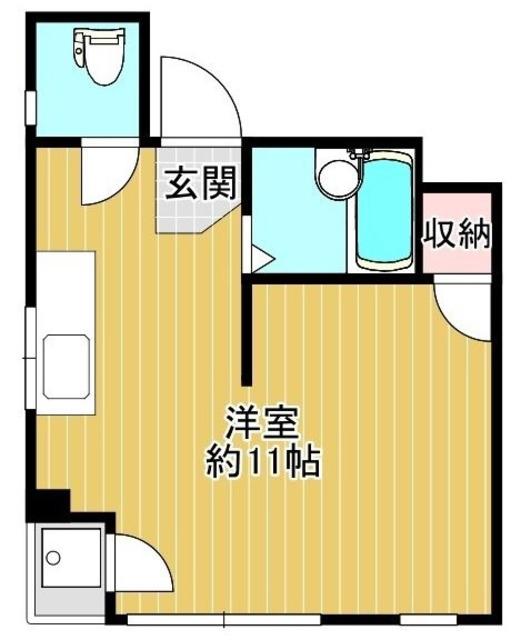ニスモ田端新町第3榎ビル(ワンルーム/3階)の間取り写真