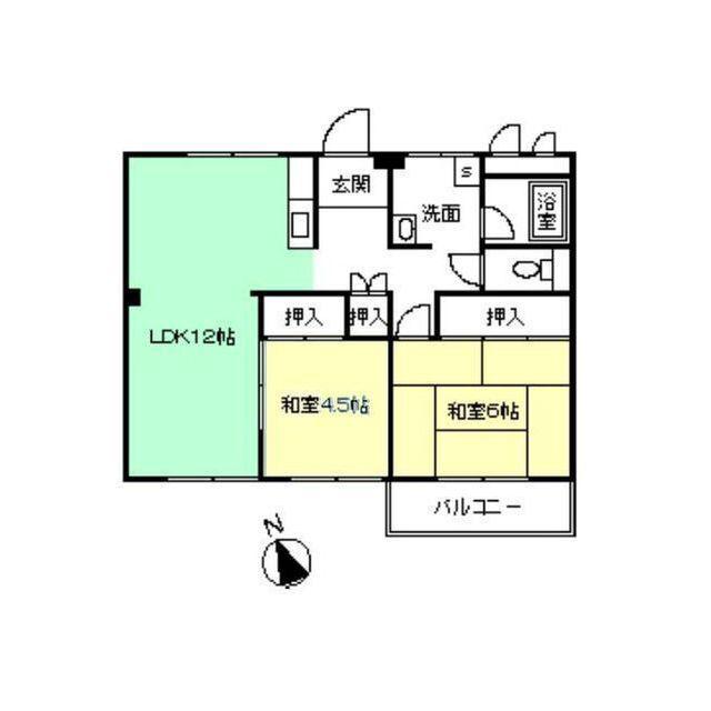 アネックス(2LDK/2階)の間取り写真