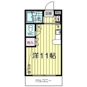 ロイヤルハイツ東八(ワンルーム/3階)の間取り写真