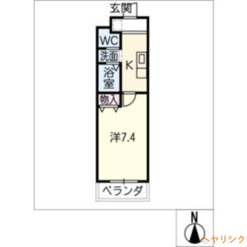 A・CITY守山小幡(1K/4階)の間取り写真