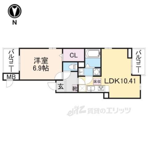 サンシャイン東山 PART2(1LDK/1階)の間取り写真