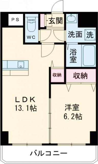 BELLA LUCEA(1LDK/2階)の間取り写真