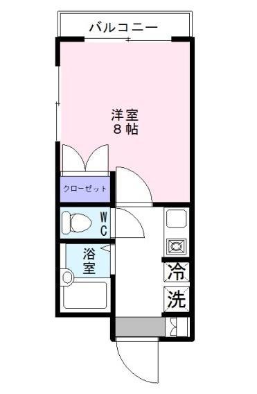 リバティーライフ(1K/3階)の間取り写真
