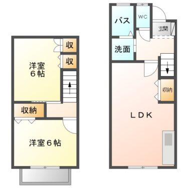 コーポ大黒屋A(2LDK/1階)の間取り写真