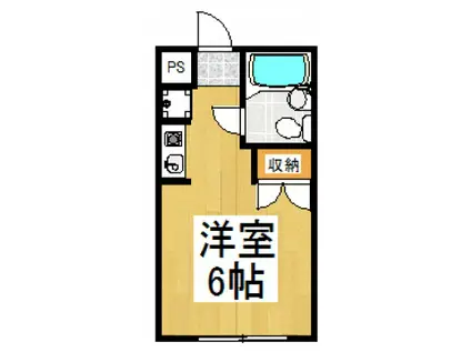 サンライフスカイ(ワンルーム/2階)の間取り写真