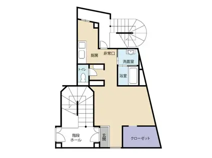 アミューズメントビルライカIII(ワンルーム/3階)の間取り写真