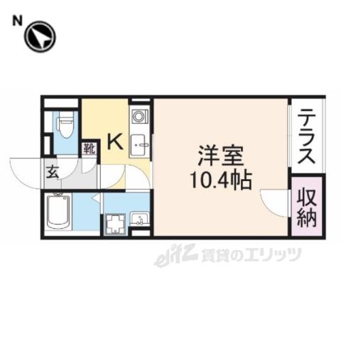 レオネクスト長尾台(ワンルーム/1階)の間取り写真
