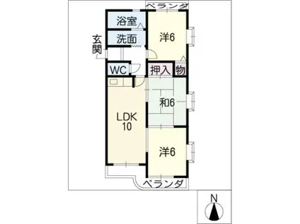 セントラル21(3LDK/3階)の間取り写真